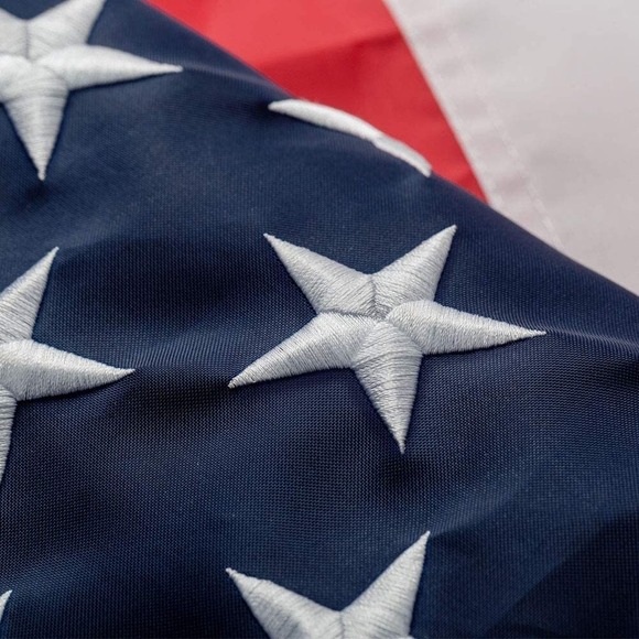 The Unbranded Brand Other - American Flag 3x5, Embroidered Star, Sewn Stripe, Brass Grommet, Outside US flag